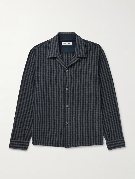 Checkered black overshirt from Our Legacy