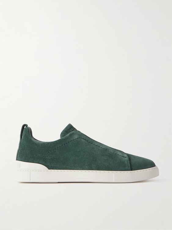 Dark green sneakers from Zegna