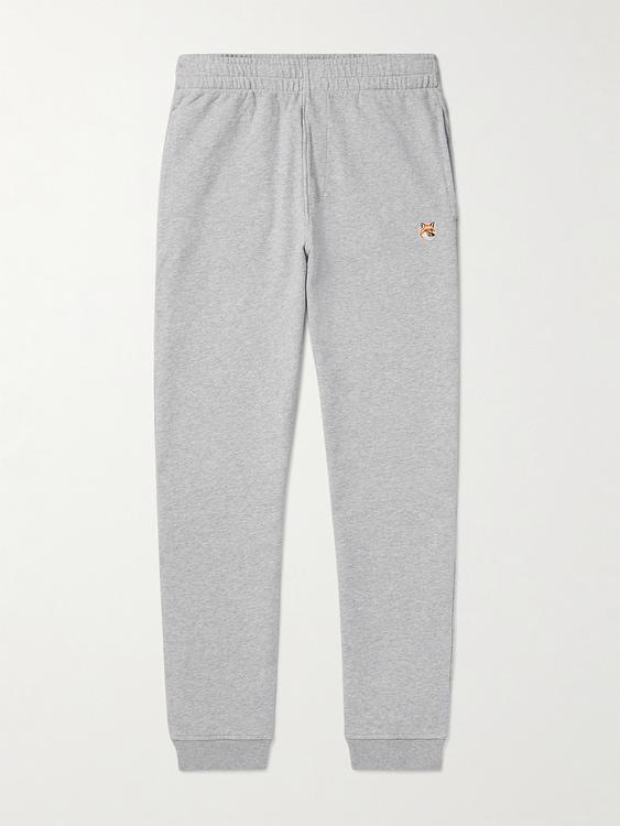 Grey sweatpants from Maison Kitsuné