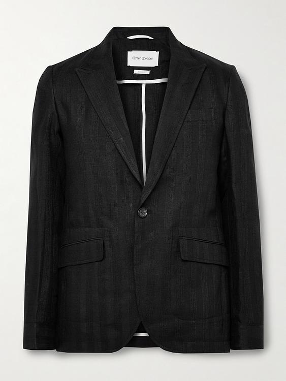 Black suit jacket from Oliver Spencer