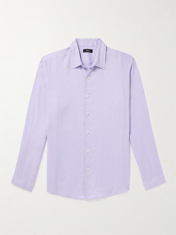 Light purple casual shirt from Theory