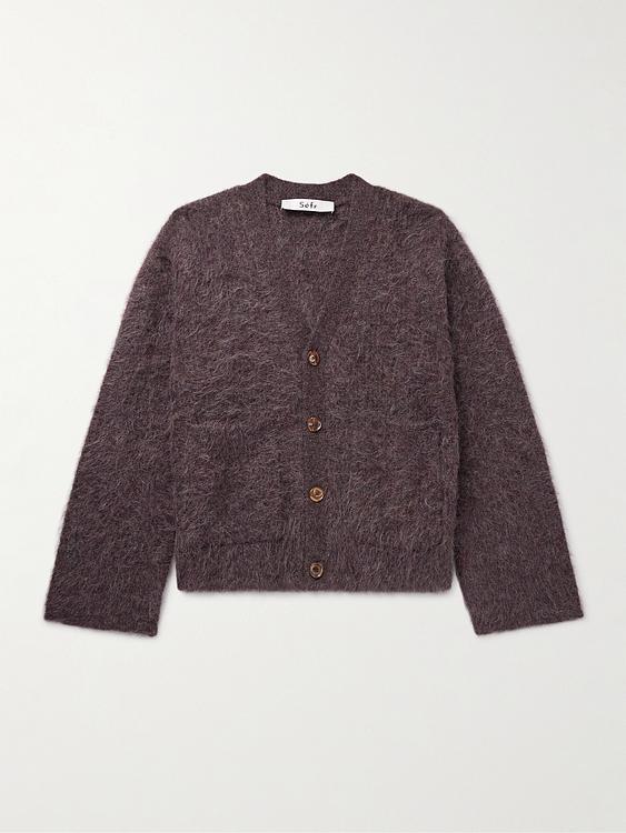 Dark brown cardigan from Séfr