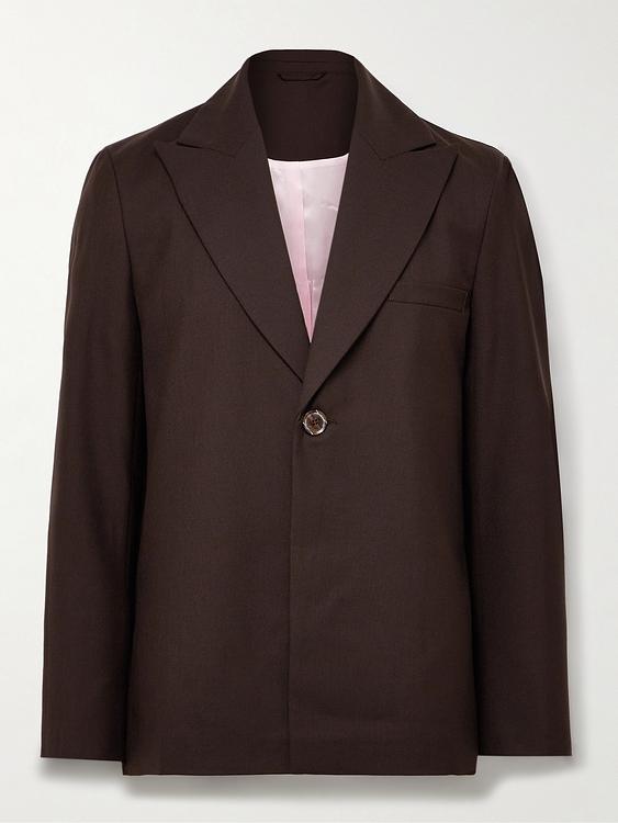 Dark brown blazer from Séfr