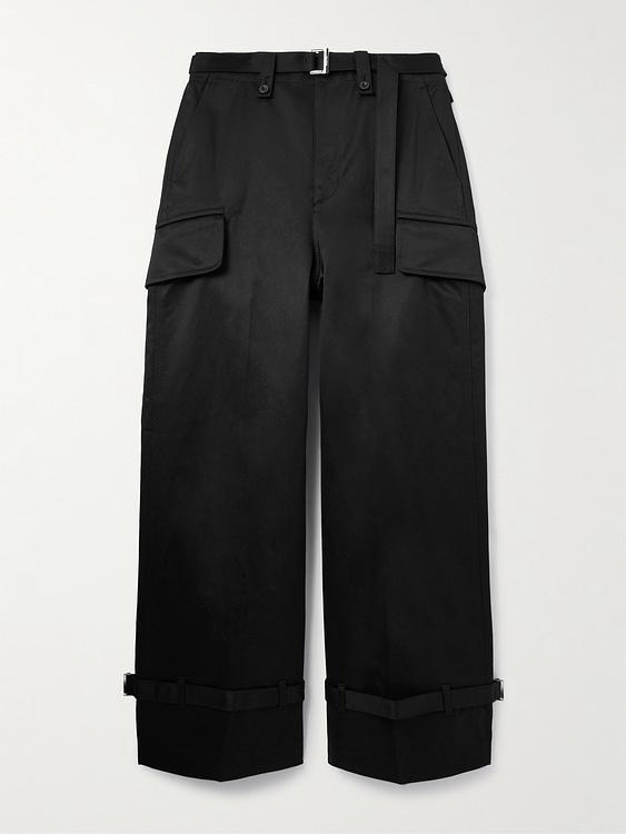 Black casual trousers from Sacai
