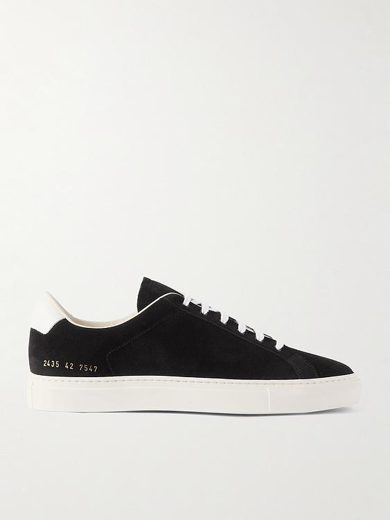 Black sneakers from Common Projects