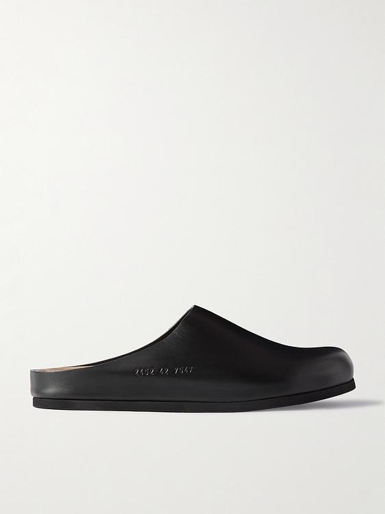 Black sandals from Common Projects
