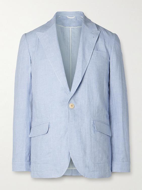 Light blue suit jacket from Oliver Spencer