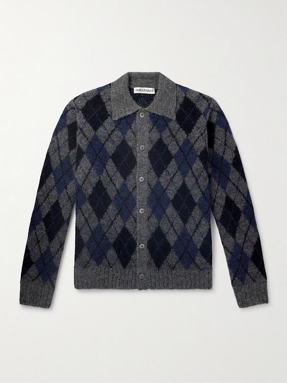 Checkered dark grey casual shirt from Our Legacy