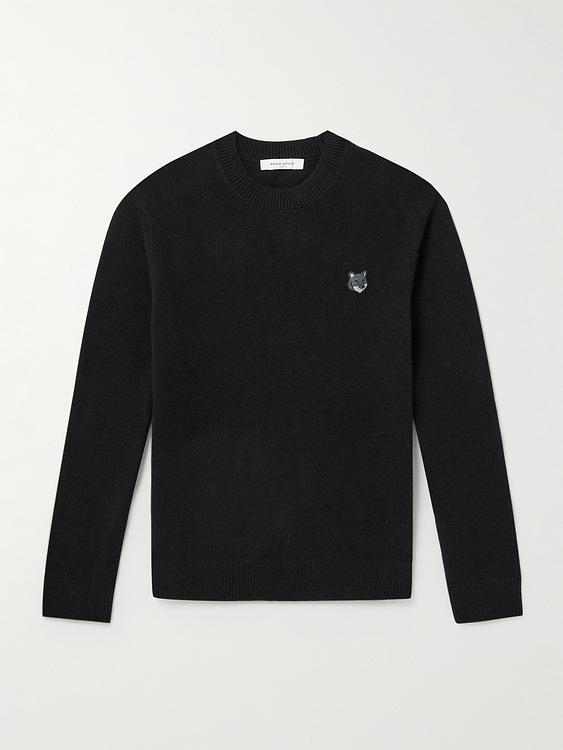Black sweatshirt from Maison Kitsuné