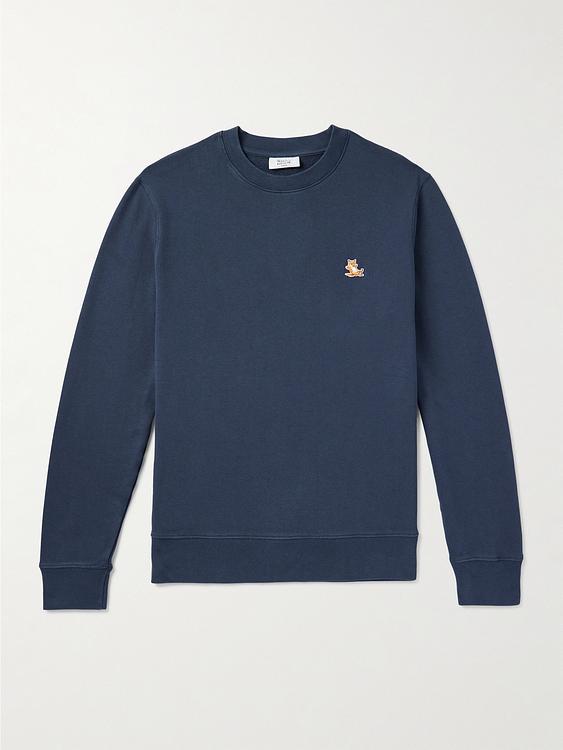 Dark blue sweatshirt from Maison Kitsuné