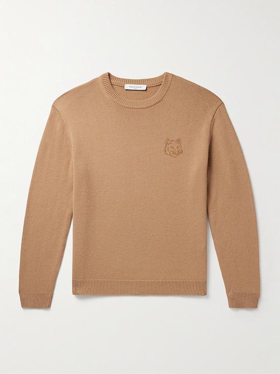 Brown sweatshirt from Maison Kitsuné
