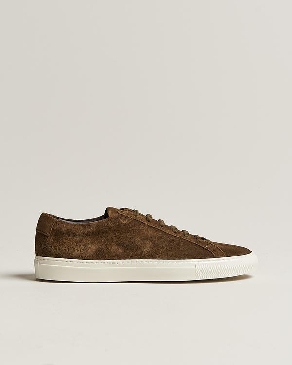Brown sneakers from Common Projects