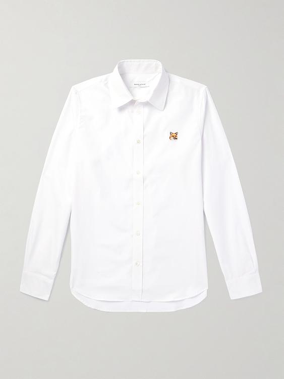 White casual shirt from Maison Kitsuné