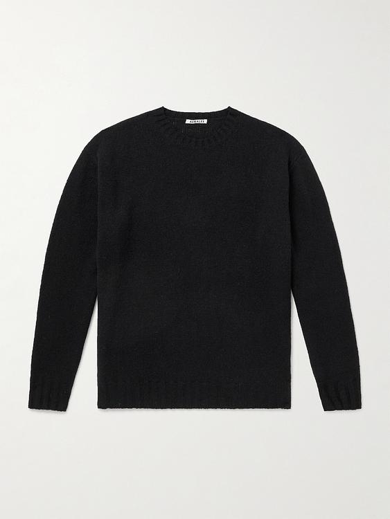 Black sweatshirt from Auralee