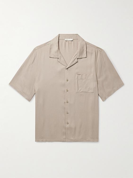 Beige short sleeve shirt from Onia