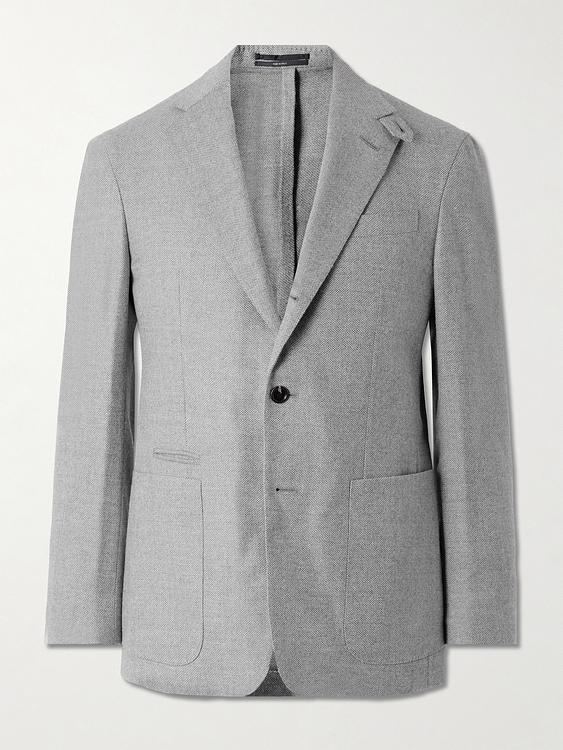 Grey blazer from Dunhill