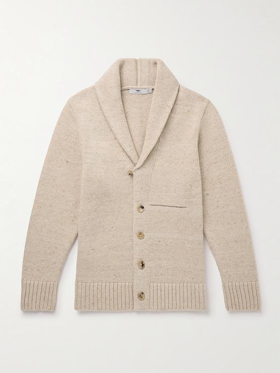 Beige cardigan from Inis Meáin