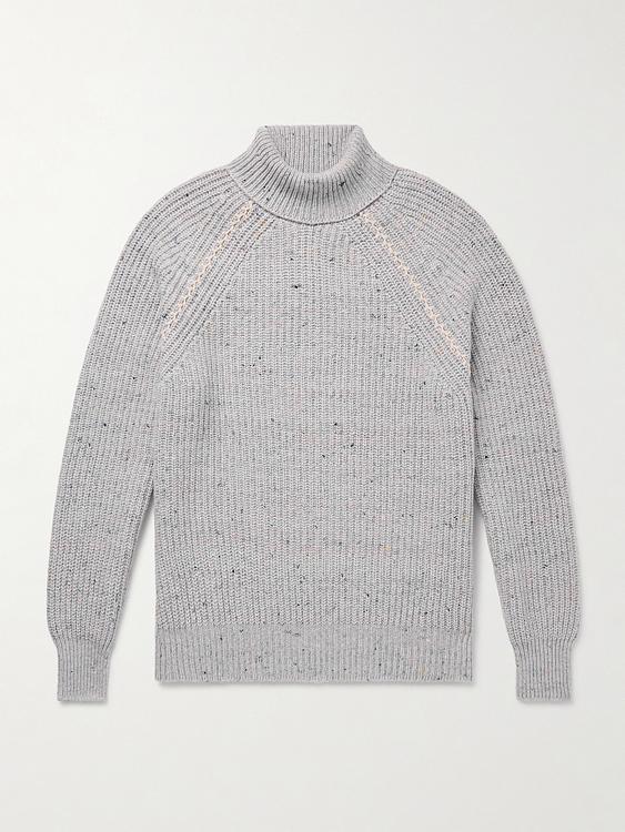 Grey turtleneck from Inis Meáin
