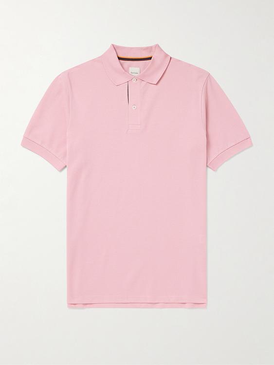 Light pink short sleeve polo shirt from Paul Smith