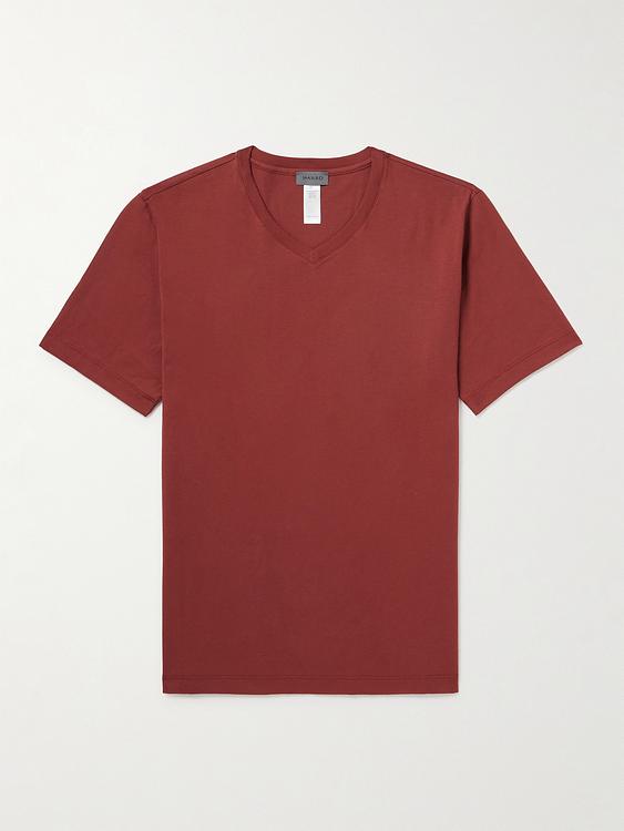 Dark red t-shirt from Hanro