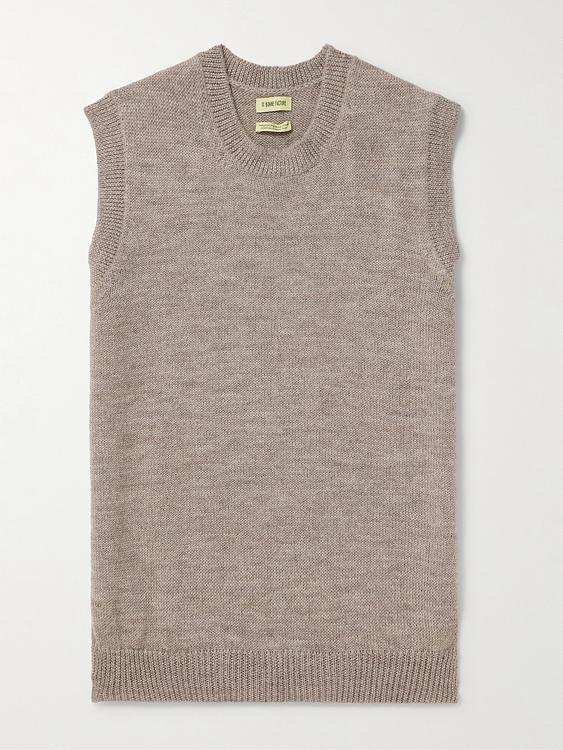 Grey pullover from De Bonne Facture