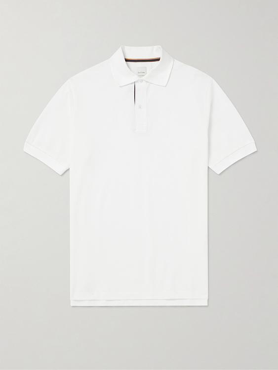 White short sleeve polo shirt from Paul Smith