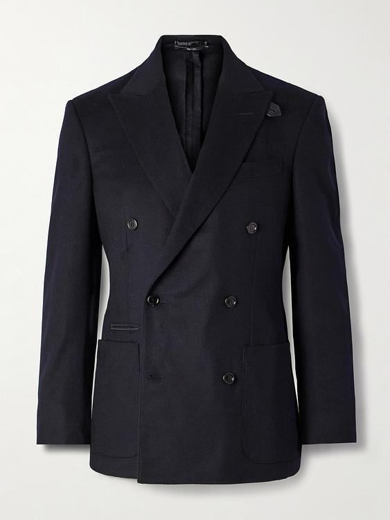 Black double-breasted blazer from Dunhill