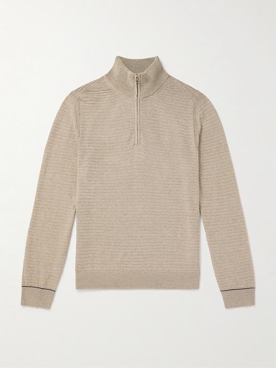 Beige half-zip from Paul Smith