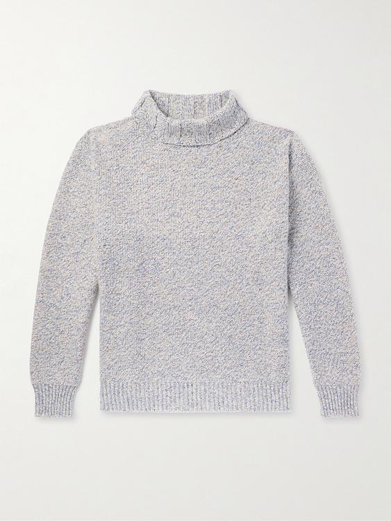 Grey turtleneck from Inis Meáin