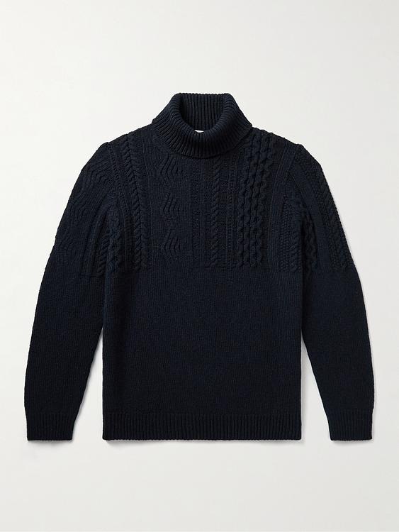 Black turtleneck from Inis Meáin