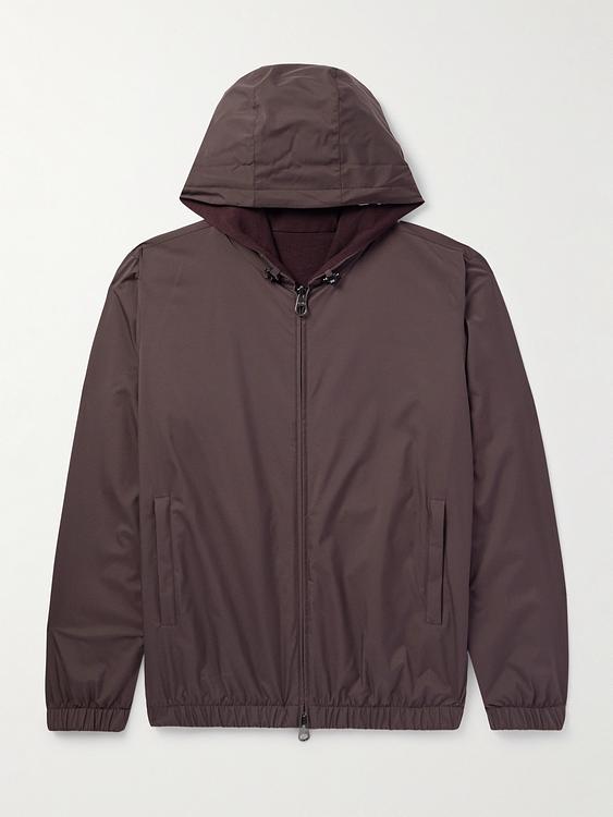Dark brown hooded sweatshirt from Loro Piana