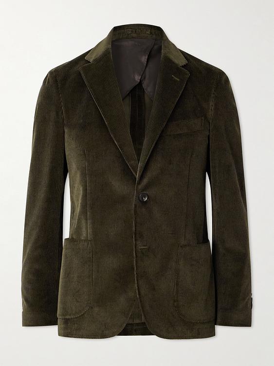 Dark green suit jacket from Lardini