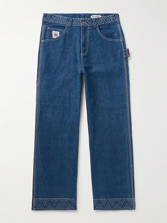 Dark blue jeans from Bode