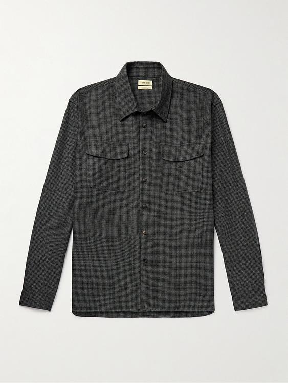 Dark grey casual shirt from De Bonne Facture