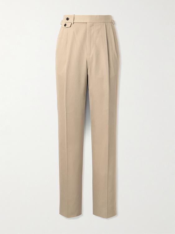 Taupe suit trousers from Dunhill