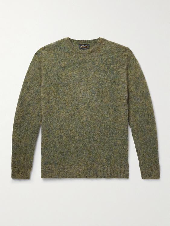 Taupe cashmere sweater from Beams Plus