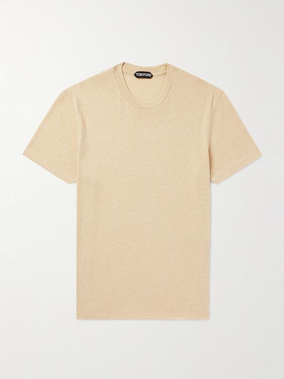 Beige t-shirt from Tom Ford