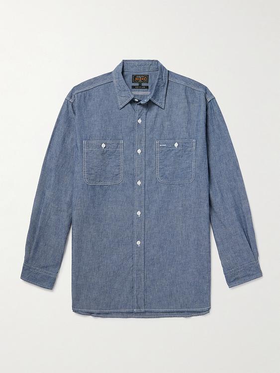 Blue casual shirt from Beams Plus