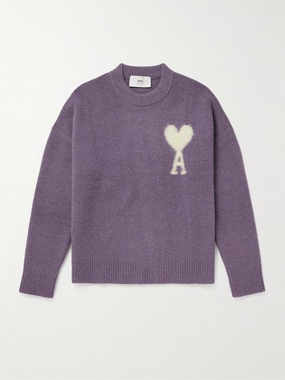 Print purple sweatshirt from Ami Paris