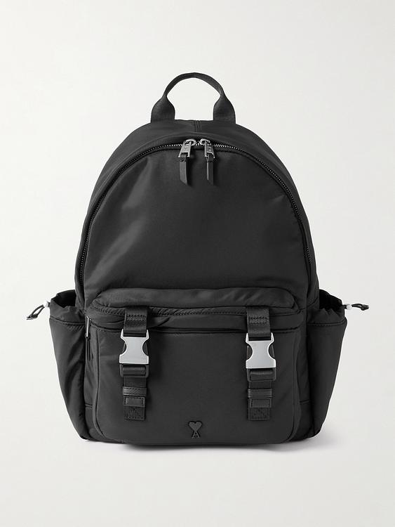 Black backpack from Ami Paris