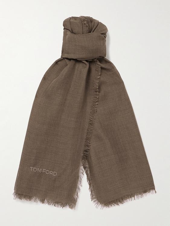 Taupe scarve from Tom Ford