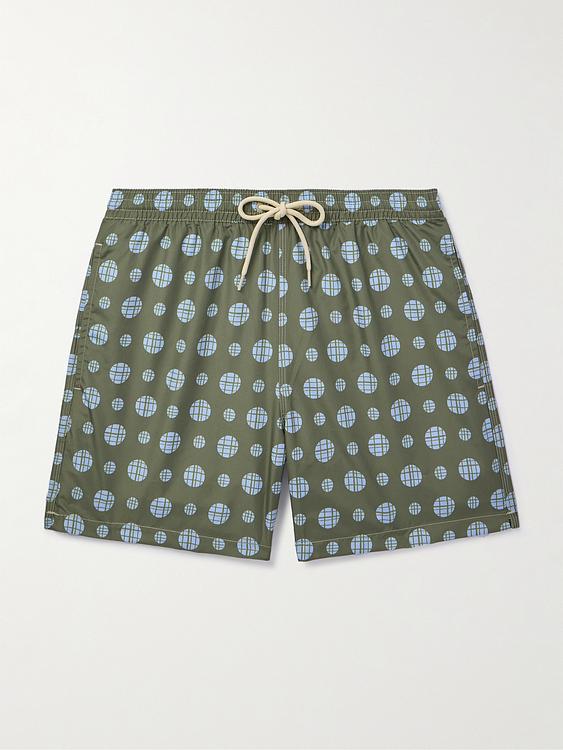 Dark green swim shorts from Massimo Alba