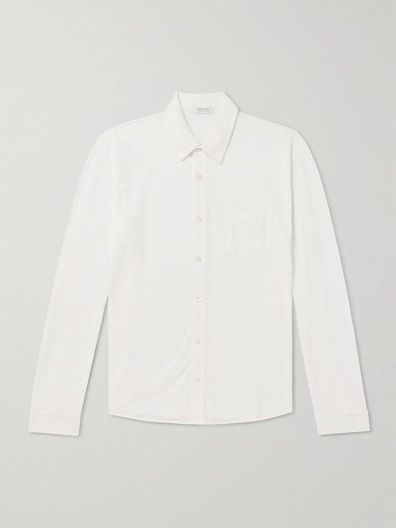 White casual shirt from Sunspel