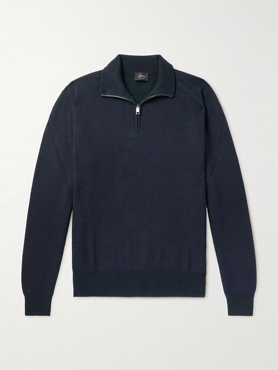 Black half-zip from Brioni