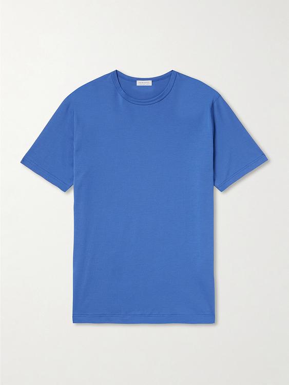 Blue t-shirt from Sunspel