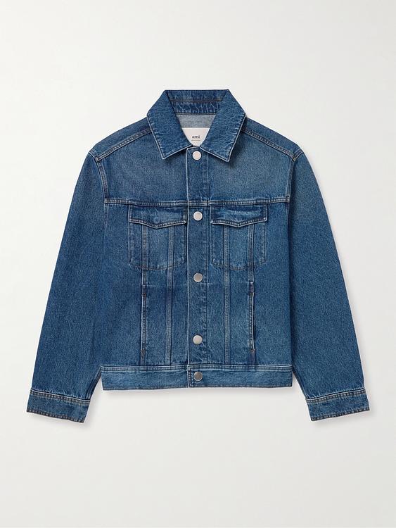 Dark blue denim jacket from Ami Paris