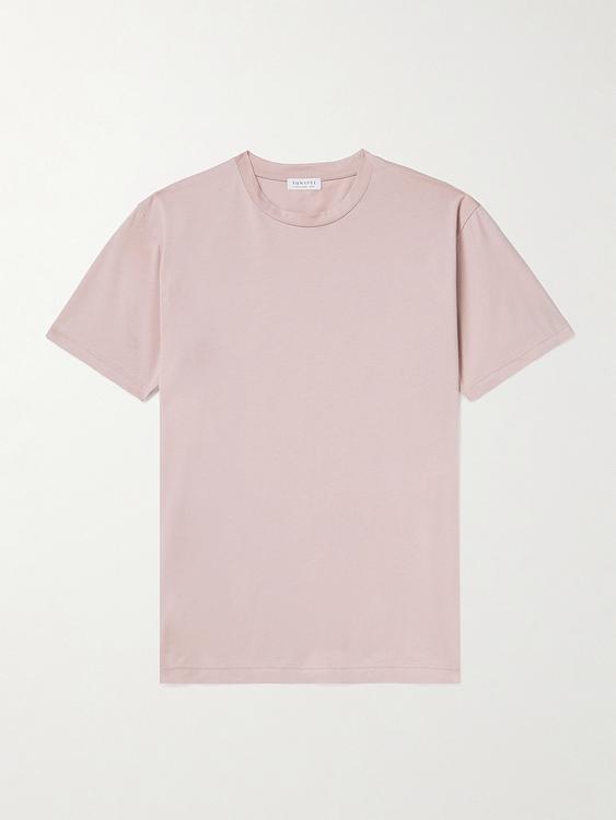 Light pink t-shirt from Sunspel