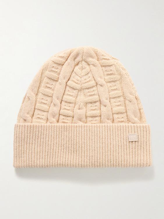 Peach beanie from Acne Studios
