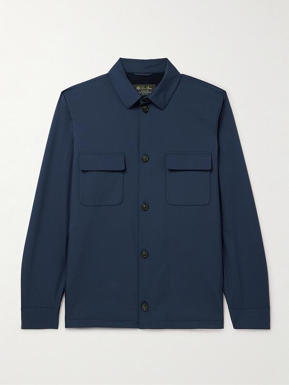 Dark blue overshirt from Loro Piana