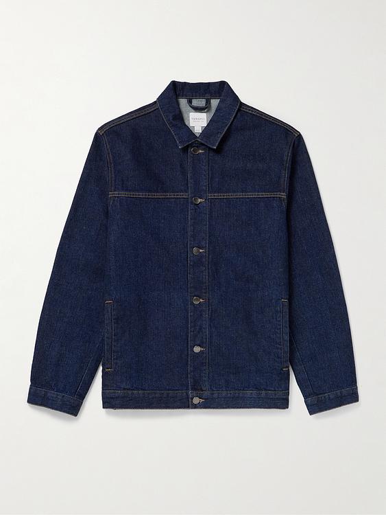 Dark blue denim jacket from Sunspel